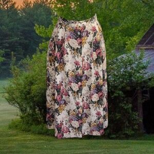Vintage 80s Floral Skirt
